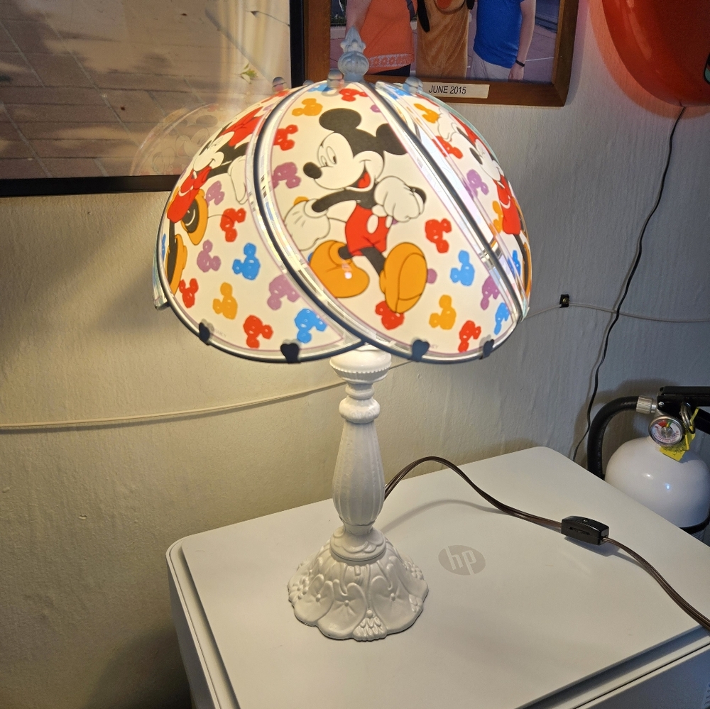 Disney Mickey Mouse Table Lamp with Colorful Shade